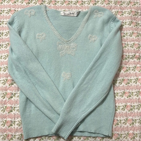 Marisa Christina vintage bow sweater - Picture 1 of 2